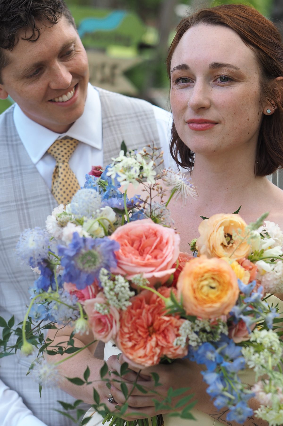 Best wedding photographer Asheville NC – romantic couple by mountain stream