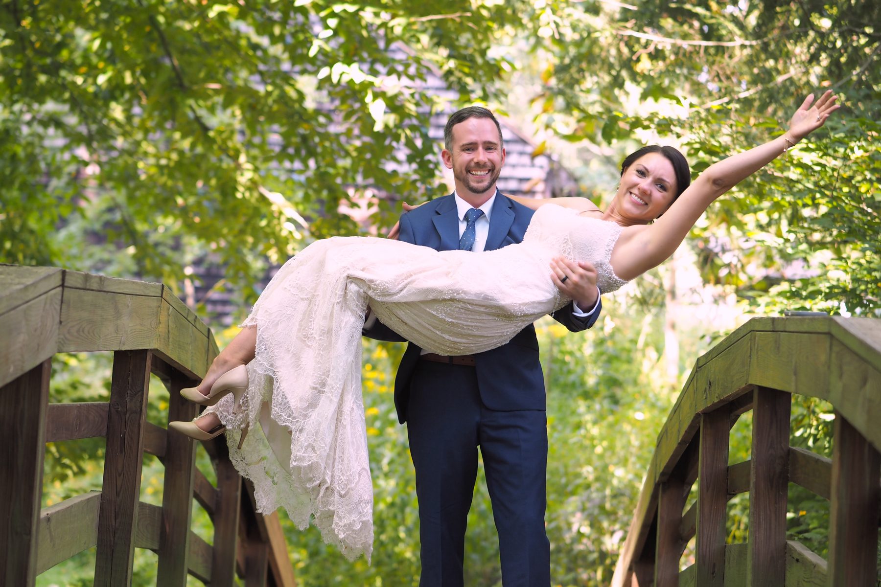Best wedding photographer Asheville NC – joyful wedding celebration IWED Photography